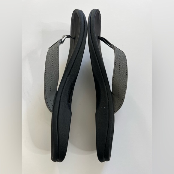 Olukai Ohana W Gray Black Sandals Size 11 - Picture 5 of 8